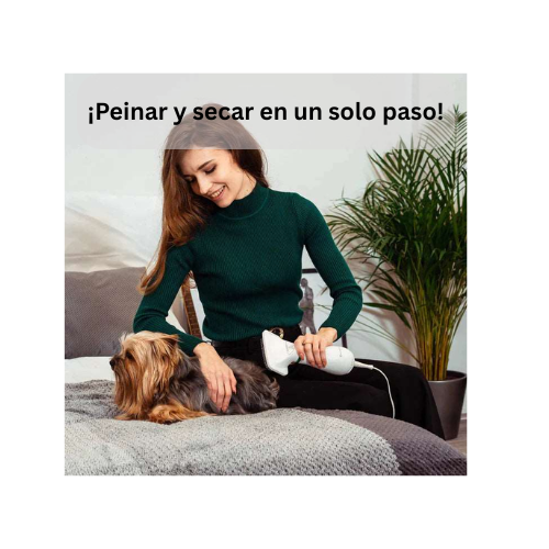 Peine y secador para mascota para un secado rápido, fácil y sin estrés