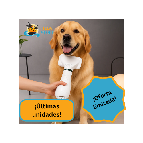 Peine y secador para mascota para un secado rápido, fácil y sin estrés